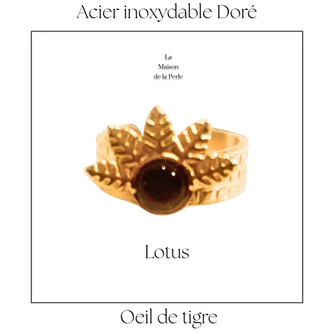 Bague ouverte - Lotus 2