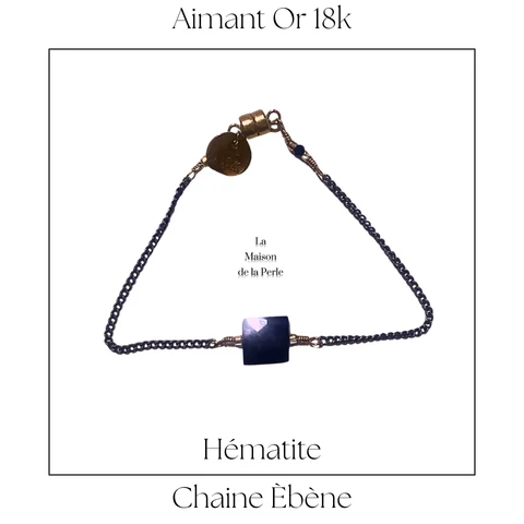 Bracelet Magnétique - Hématite