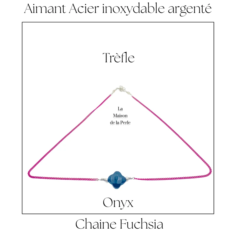 Choker Trèfle - Chryoprase