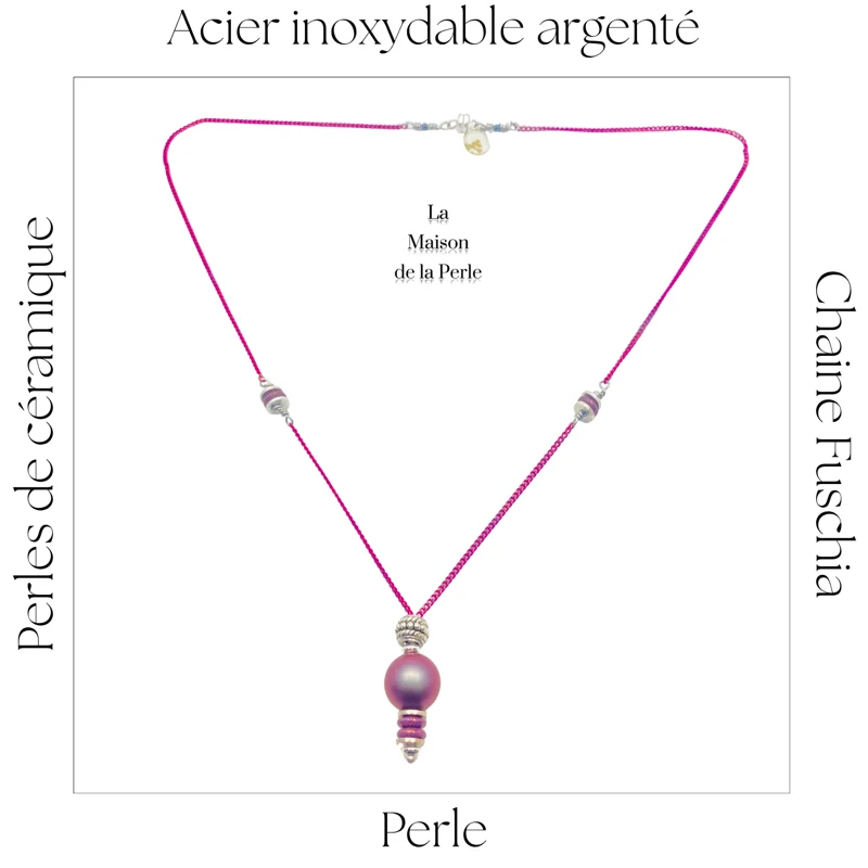 Collier Plexus solaire - Perle