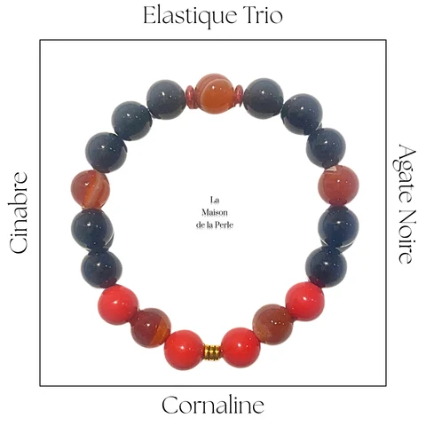 Bracelet Élastique Trio - Titan