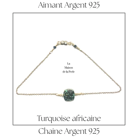 Bracelet Magnétique - Turquoise africaine