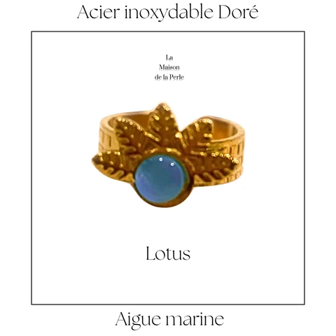 Bague ouverte - Lotus 3