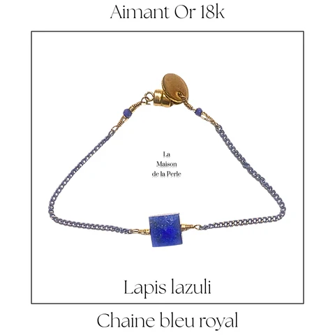 Bracelet Magnétique - Lapis lazuli