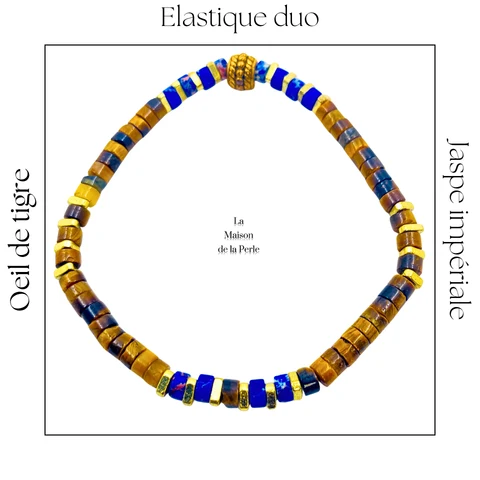 Bracelet Élastique Duo - Tiger