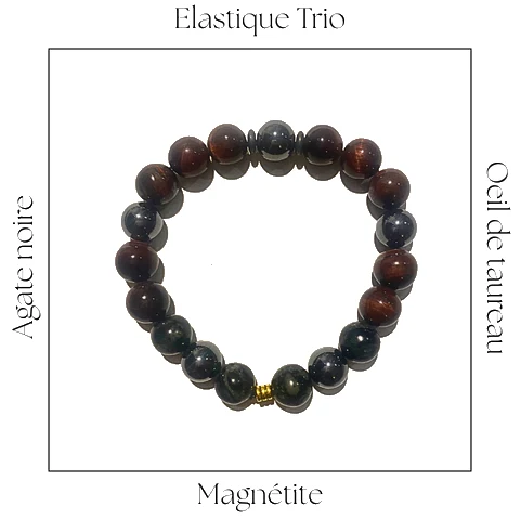 Bracelet Élastique Trio - Blue