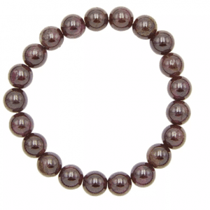 Bracelet élastique Uno Grenat