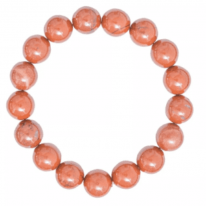 Bracelet élastique Uno Jaspe rouge