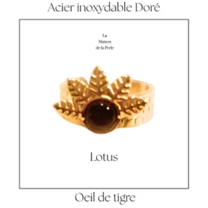 Bague ouverte Lotus 2