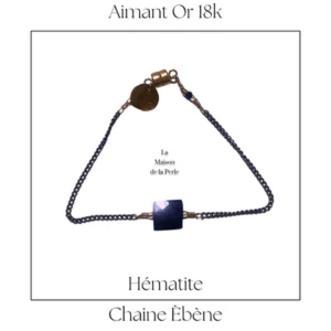 Bracelet aimanté Hématite