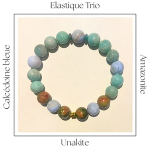 Bracelet élastique Trio Céleste