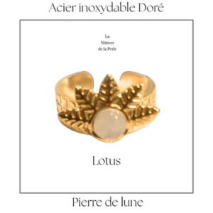 Bague ouverte Lotus